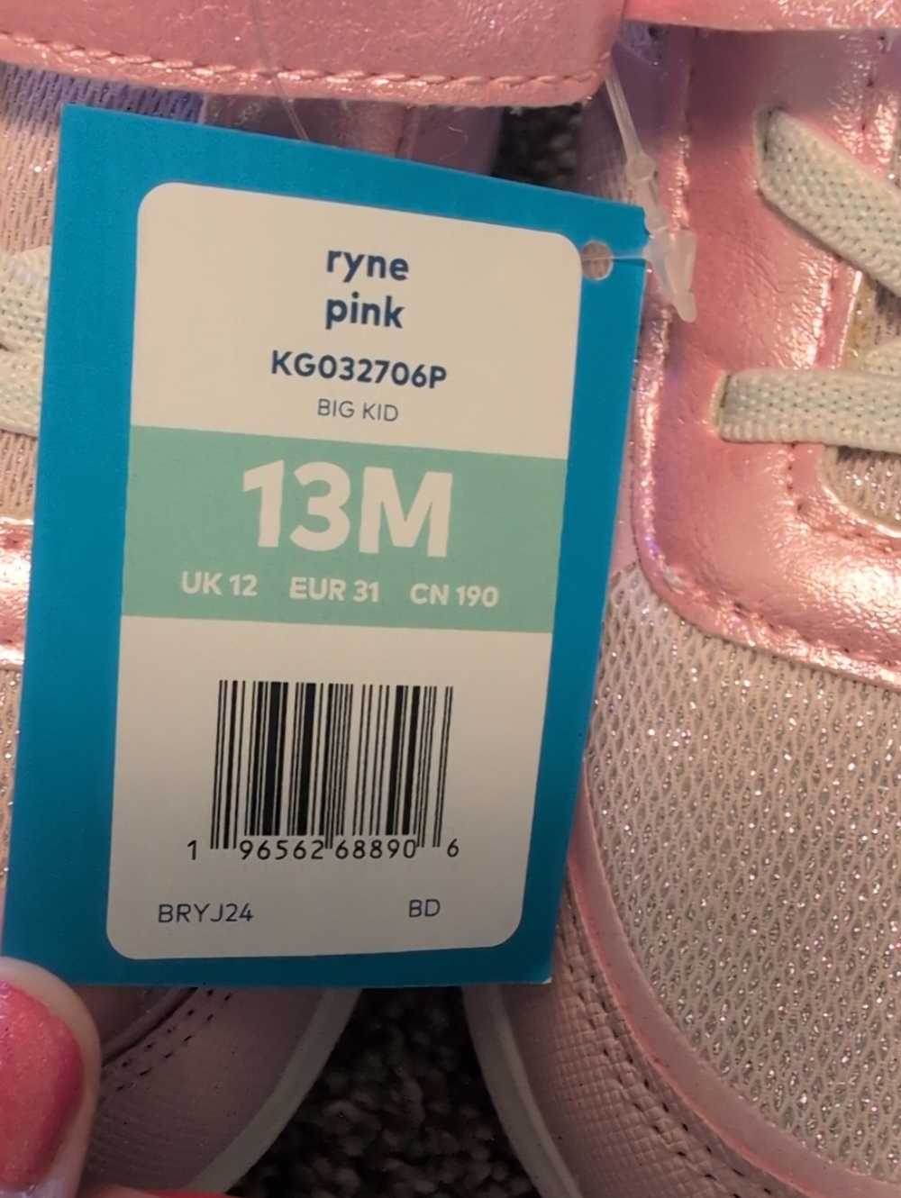 Stride Rite 13 Ryne Pink Sparkle - Picture 2 of 9